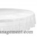 Design Imports Lace Floral Poly Round Tablecloth VJE3111